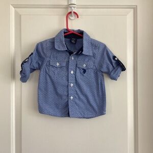 U.S. Polo Assn cotton blend button down dress shirt size 12m